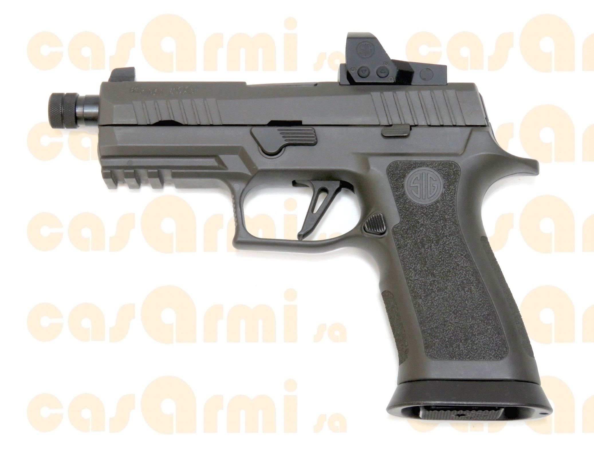 SIG SAUER mod. P320 Xcarry Legion, con ottica Romeo 1 Pro, valigetta, complessivamente 3 caricatori 9 Para